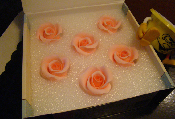 Słodkie Hobby Konin > Róża Mercedes duża różowa 1op ( 6szt.)